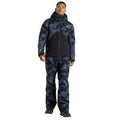 Ebony-Black - Close up - Dare 2B Mens Baseplate Geometric Ski Jacket