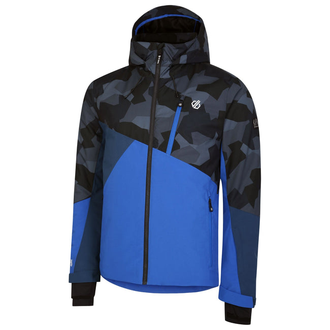Neon Spring-Black - Side - Dare 2B Mens Baseplate Geometric Ski Jacket