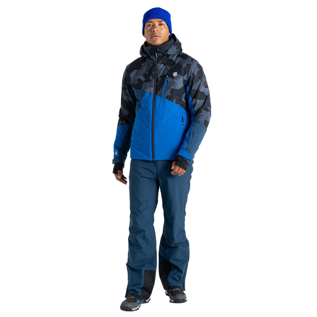 Neon Spring-Black - Close up - Dare 2B Mens Baseplate Geometric Ski Jacket