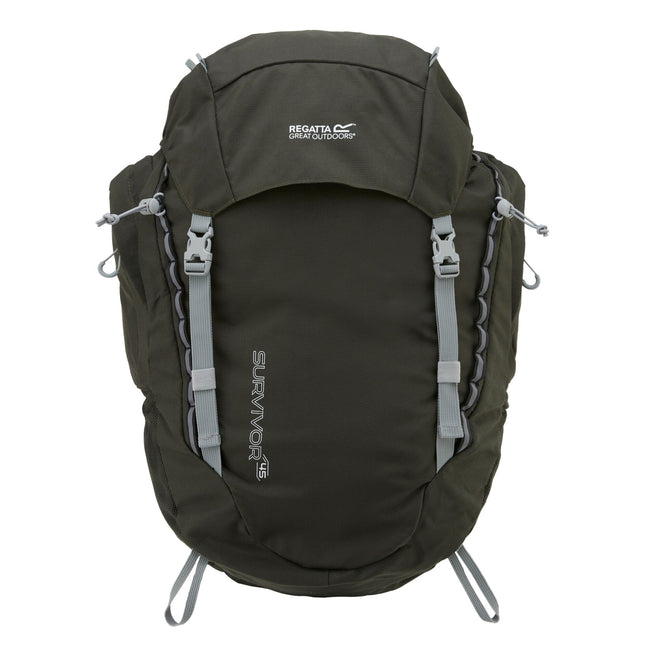 Dark Khaki - Front - Regatta Survivor V4 11.8gal Knapsack