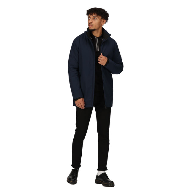 Navy - Lifestyle - Regatta Mens Hampton Waterproof Jacket