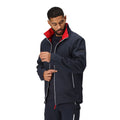 Navy-Danger Red - Pack Shot - Regatta Mens Dendrick Soft Shell Jacket