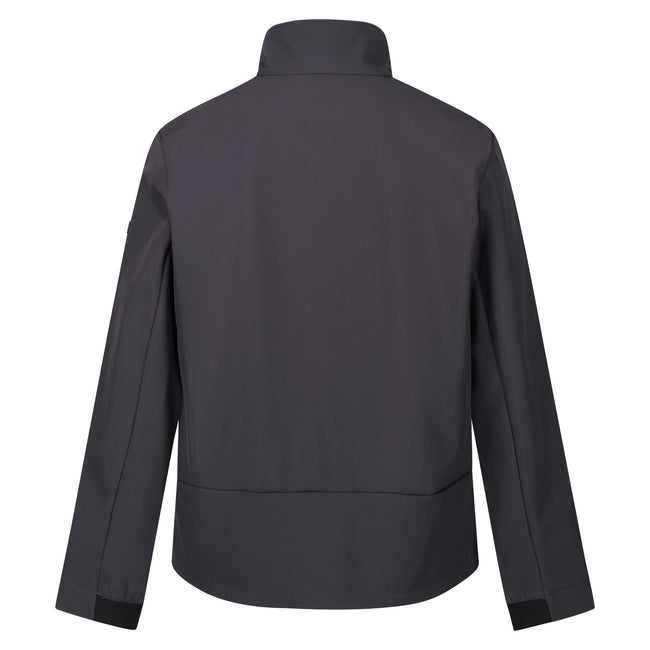 Ash-Orange Pepper - Back - Regatta Mens Dendrick Soft Shell Jacket