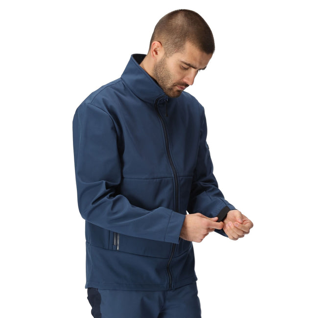 Admiral Blue - Pack Shot - Regatta Mens Dendrick Soft Shell Jacket
