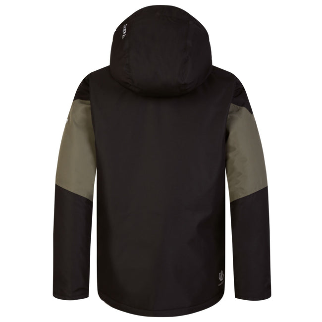 Black-Lichen Green - Back - Dare 2B Childrens-Kids Slush Ski Jacket