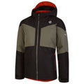 Black-Lichen Green - Side - Dare 2B Childrens-Kids Slush Ski Jacket