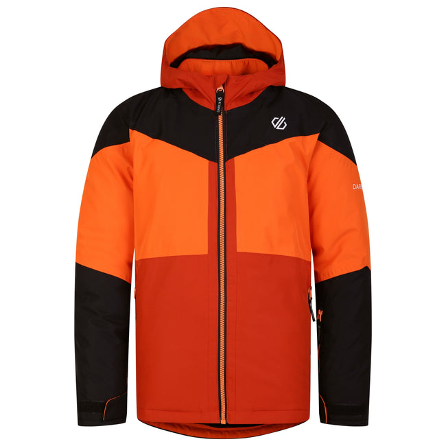 Black-Puffins Orange - Front - Dare 2B Childrens-Kids Slush Ski Jacket