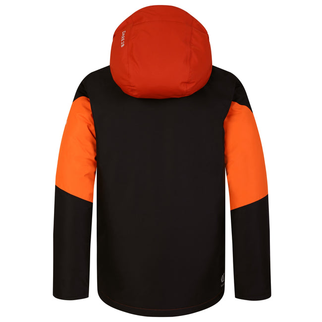 Black-Puffins Orange - Back - Dare 2B Childrens-Kids Slush Ski Jacket