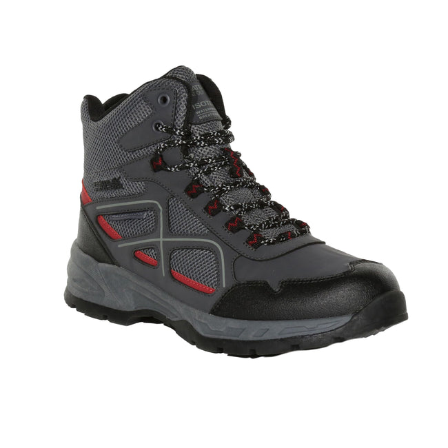 Ash-Rio Red - Front - Regatta Mens Vendeavour Walking Boots