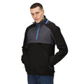 Black-Seal Grey - Side - Regatta Mens Anorak Vintage Overhead Soft Shell Jacket