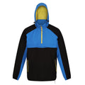 Black-Strong Blue - Front - Regatta Mens Anorak Vintage Overhead Soft Shell Jacket