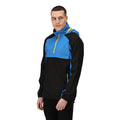 Black-Strong Blue - Side - Regatta Mens Anorak Vintage Overhead Soft Shell Jacket