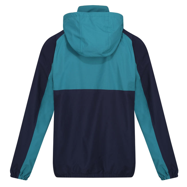 Navy-Spruce - Back - Regatta Mens Anorak Vintage Overhead Soft Shell Jacket