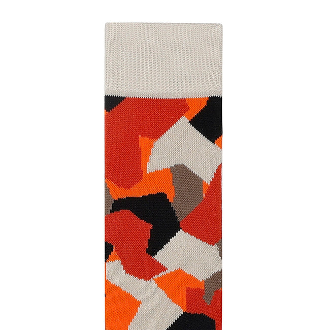 Puffins Orange - Back - Dare 2B Childrens-Kids Geometric Ski Socks