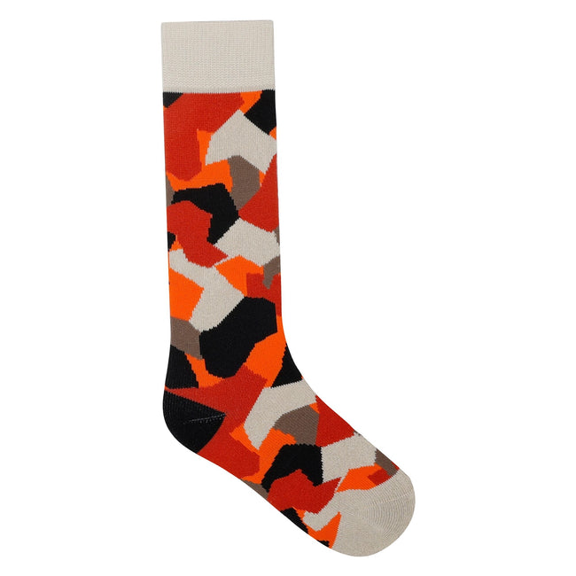 Puffins Orange - Front - Dare 2B Childrens-Kids Geometric Ski Socks