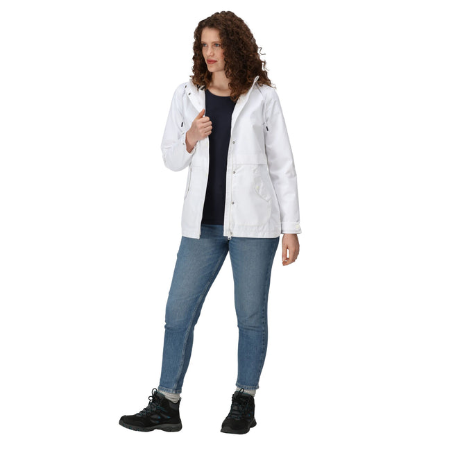 White - Pack Shot - Regatta Womens-Ladies Bayla Waterproof Jacket