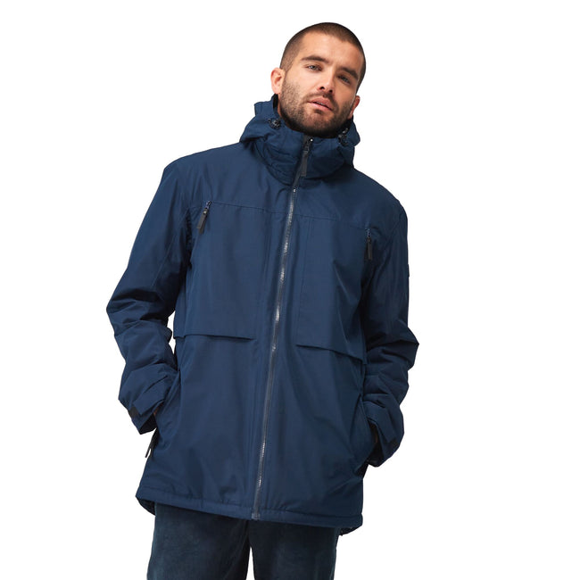 Navy - Lifestyle - Regatta Mens Larrick Waterproof Jacket