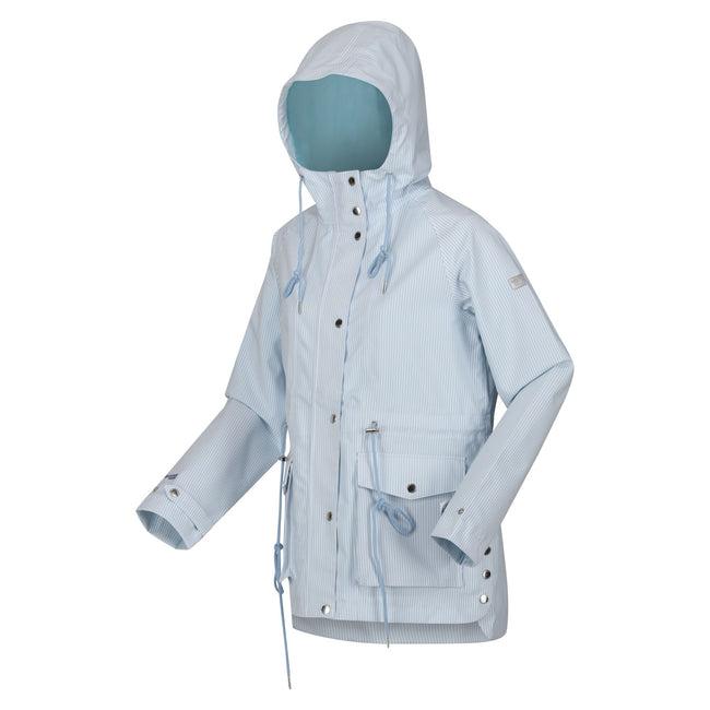 Powder Blue - Side - Regatta Womens-Ladies Birdie Waterproof Jacket