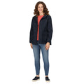 Navy - Pack Shot - Regatta Womens-Ladies Birdie Waterproof Jacket