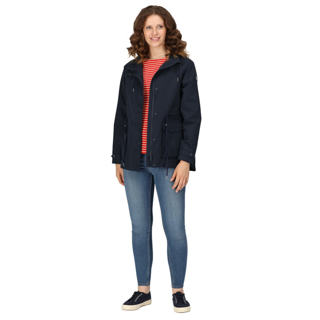 Navy - Pack Shot - Regatta Womens-Ladies Birdie Waterproof Jacket