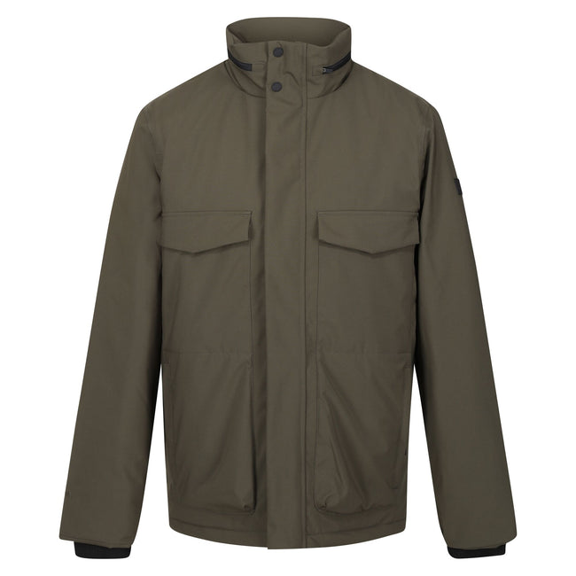 Dark Khaki - Front - Regatta Mens Esteve Waterproof Jacket