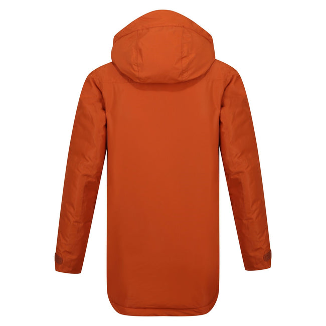 Burnt Copper-Black - Back - Regatta Childrens-Kids Farbank Ski Jacket