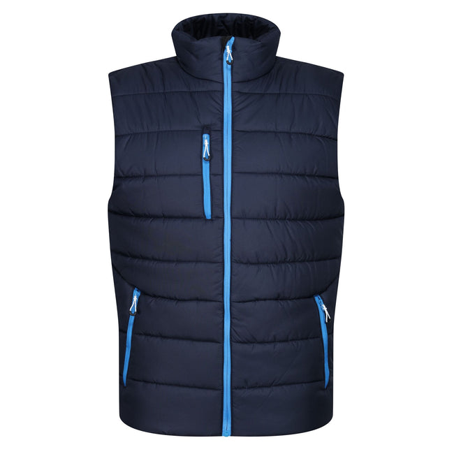 Navy-French Blue - Front - Regatta Mens Navigate Thermal Body Warmer