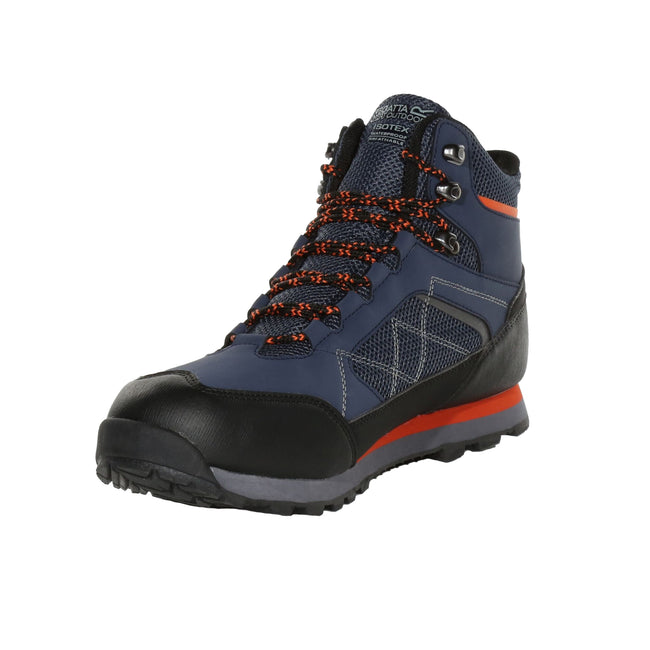 Navy-Rusty Orange - Pack Shot - Regatta Mens Vendeavour Pro Walking Boots