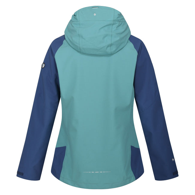 Bristol Blue-Dusty Denim - Back - Regatta Womens-Ladies Raddick Waterproof Jacket