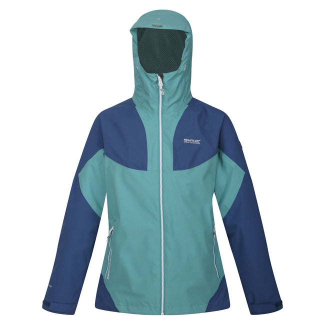 Bristol Blue-Dusty Denim - Front - Regatta Womens-Ladies Raddick Waterproof Jacket