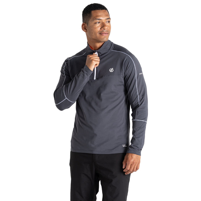 Ebony-Puffins Orange - Lifestyle - Dare 2B Mens Dignify II Core Stretch Jacket