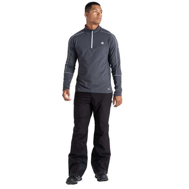 Ebony-Puffins Orange - Pack Shot - Dare 2B Mens Dignify II Core Stretch Jacket