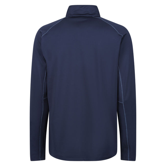 Navy - Back - Regatta Mens Core Stretch Half Zip Midlayer