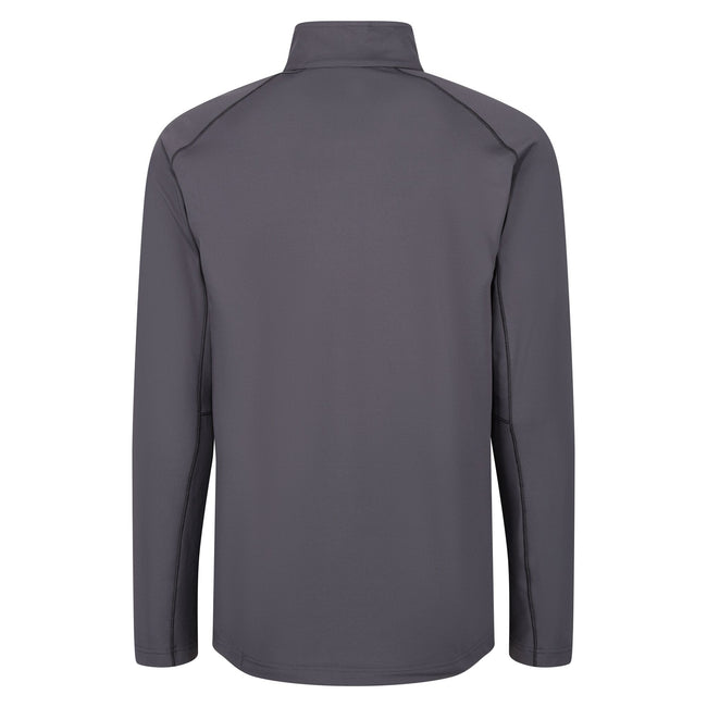 Seal Grey - Back - Regatta Mens Core Stretch Half Zip Midlayer