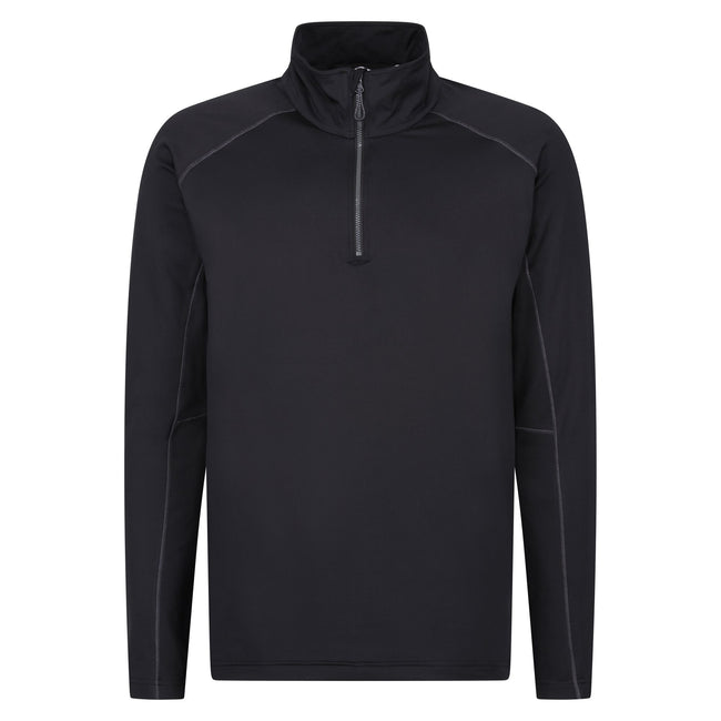 Black - Front - Regatta Mens Core Stretch Half Zip Midlayer
