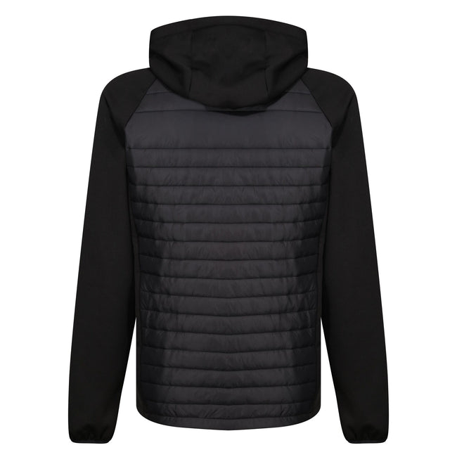 Black-New Royal - Back - Regatta Mens Navigate Quilted Hybrid Jacket