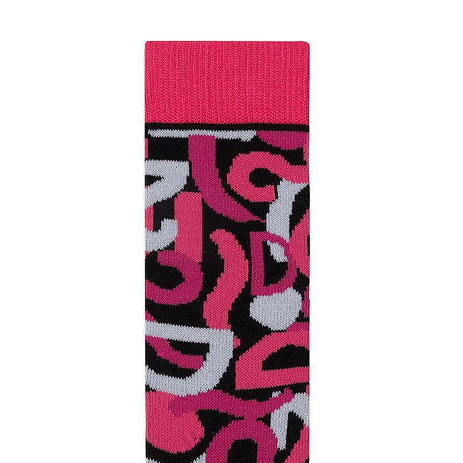 Pure Pink - Back - Dare 2B Childrens-Kids Graffiti Ski Socks