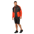 Rusty Orange-Ash - Pack Shot - Regatta Mens Yare VII Full Zip Soft Shell Jacket
