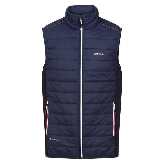 Navy - Front - Regatta Mens Halton VII Padded Vest