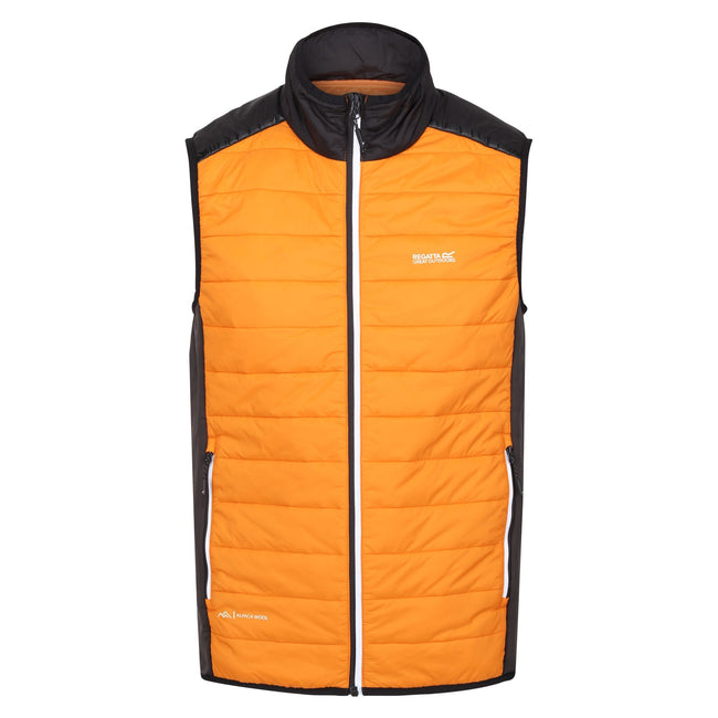 Orange Pepper-Black - Front - Regatta Mens Halton VII Padded Vest