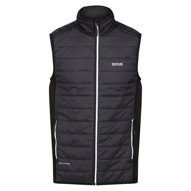 Ash-Black - Front - Regatta Mens Halton VII Padded Vest