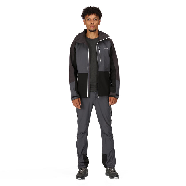 Ash-Seal Grey - Pack Shot - Regatta Mens Bosfield Waterproof Jacket