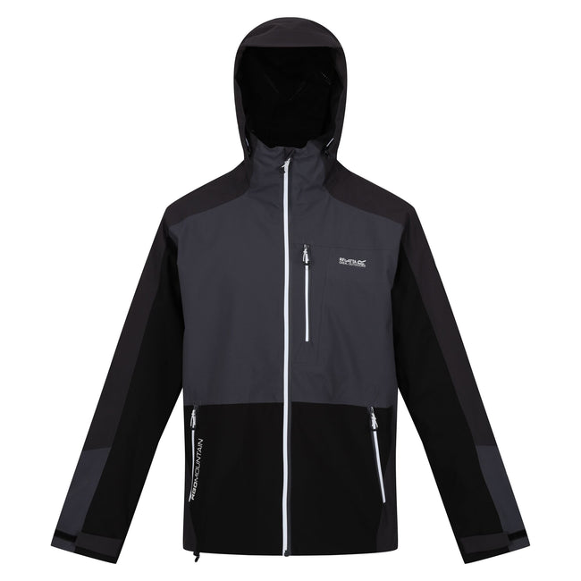 Ash-Seal Grey - Front - Regatta Mens Bosfield Waterproof Jacket