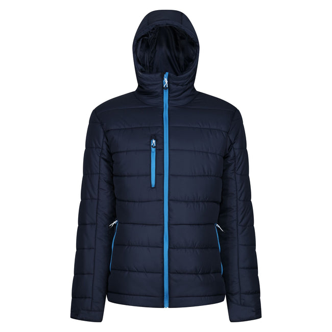 Navy-French Blue - Front - Regatta Mens Navigate Thermal Padded Jacket