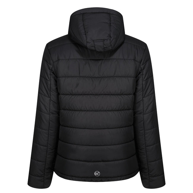 Black-Classic Red - Back - Regatta Mens Navigate Thermal Padded Jacket