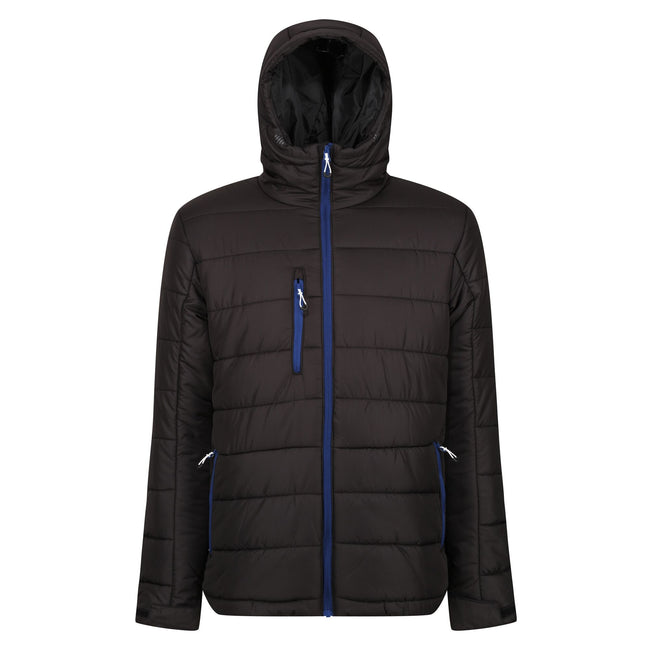 Black-New Royal - Front - Regatta Mens Navigate Thermal Padded Jacket