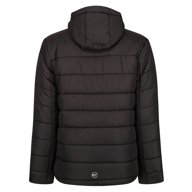 Black-Seal Grey - Back - Regatta Mens Navigate Thermal Padded Jacket