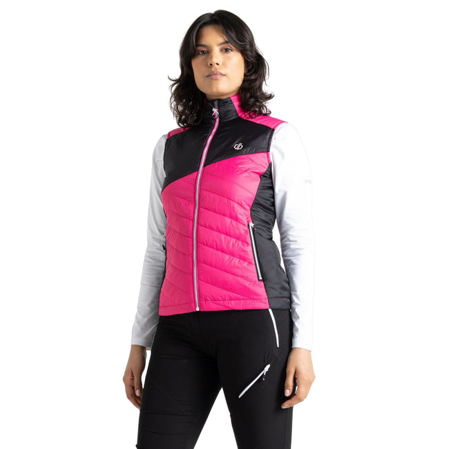 Pure Pink-Black - Lifestyle - Dare 2B Womens-Ladies Ascending Vest