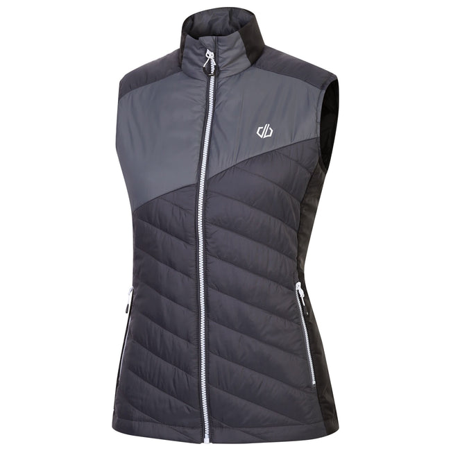 Ebony-Black - Side - Dare 2B Womens-Ladies Ascending Vest