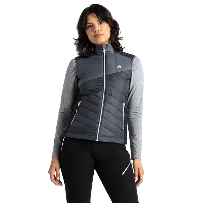 Ebony-Black - Lifestyle - Dare 2B Womens-Ladies Ascending Vest